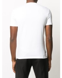 T-shirt à col en v blanc Tom Ford