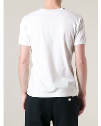 T-shirt à col en v blanc Dolce & Gabbana