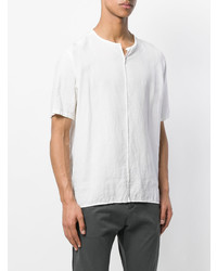 T-shirt à col en v blanc Attachment
