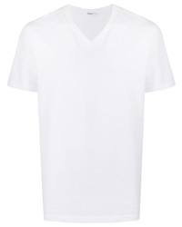 T-shirt à col en v blanc Filippa K
