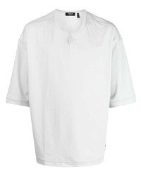 T-shirt à col en v blanc FIVE CM