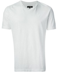 T-shirt à col en v blanc Hydrogen
