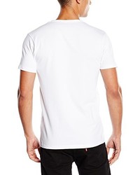 T-shirt à col en v blanc Jack & Jones