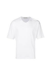 T-shirt à col en v blanc MACKINTOSH