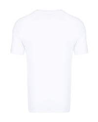 T-shirt à col en v blanc Michael Kors