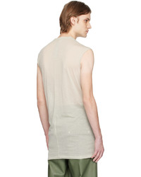 T-shirt à col en v blanc Rick Owens