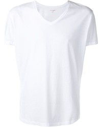 T-shirt à col en v blanc Orlebar Brown