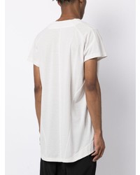 T-shirt à col en v blanc Julius