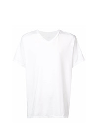 T-shirt à col en v blanc SAVE KHAKI UNITED
