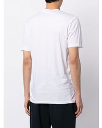 T-shirt à col en v blanc Zimmerli