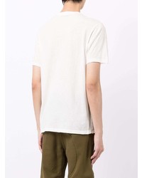 T-shirt à col en v blanc Lanvin