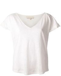 T-shirt à col en v blanc Vanessa Bruno
