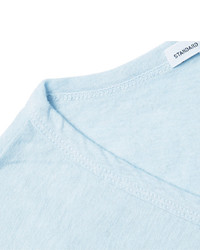 T-shirt à col en v bleu clair James Perse
