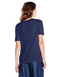 T-shirt à col en v bleu marine BOSS ORANGE