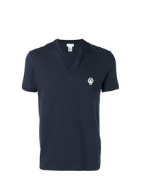T-shirt à col en v bleu marine Dolce & Gabbana Underwear