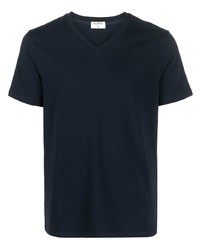T-shirt à col en v bleu marine Filippa K