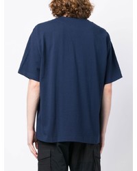 T-shirt à col en v bleu marine Chocoolate
