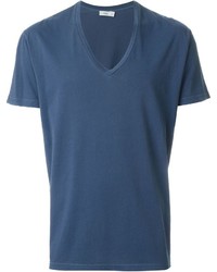 T-shirt à col en v bleu Closed