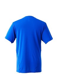 T-shirt à col en v bleu Wilson