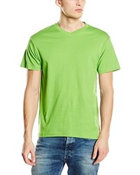 T-shirt à col en v chartreuse Stedman Apparel