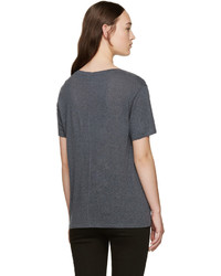 T-shirt à col en v gris foncé Rag & Bone