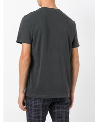 T-shirt à col en v gris foncé James Perse