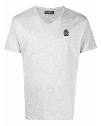 T-shirt à col en v gris Cenere Gb