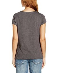 T-shirt à col en v gris edc by Esprit