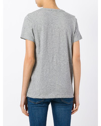 T-shirt à col en v gris Rag & Bone