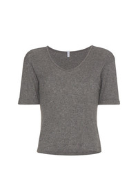 T-shirt à col en v gris Lot78
