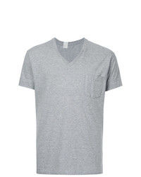 T-shirt à col en v gris N. Hoolywood