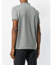 T-shirt à col en v gris Lanvin