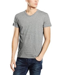 T-shirt à col en v gris Stedman Apparel
