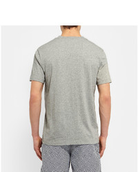 T-shirt à col en v gris James Perse