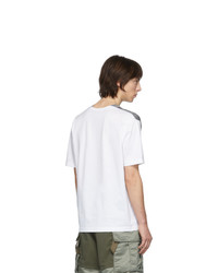 T-shirt à col en v gris Junya Watanabe