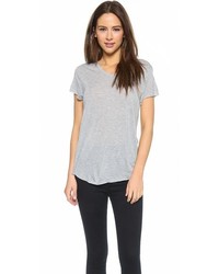 T-shirt à col en v gris Zoe Karssen