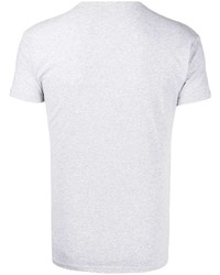 T-shirt à col en v imprimé gris Armani Exchange