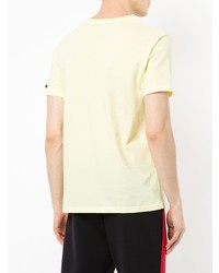 T-shirt à col en v imprimé jaune GUILD PRIME