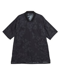 T-shirt à col en v imprimé noir Y-3