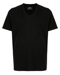T-shirt à col en v noir 7 For All Mankind