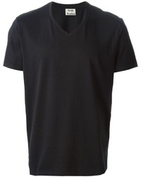 T-shirt à col en v noir Acne Studios