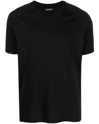 T-shirt à col en v noir Cenere Gb