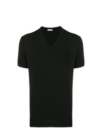 T-shirt à col en v noir Dolce & Gabbana Underwear