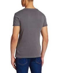 T-shirt à col en v noir edc by Esprit