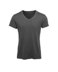 T-shirt à col en v noir edc by Esprit
