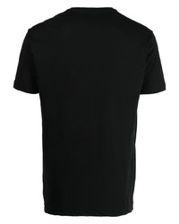 T-shirt à col en v noir Ea7 Emporio Armani