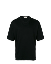 T-shirt à col en v noir MACKINTOSH