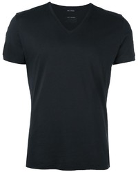 T-shirt à col en v noir Marc Jacobs