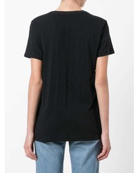 T-shirt à col en v noir Rag & Bone
