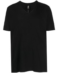 T-shirt à col en v noir Thom Krom